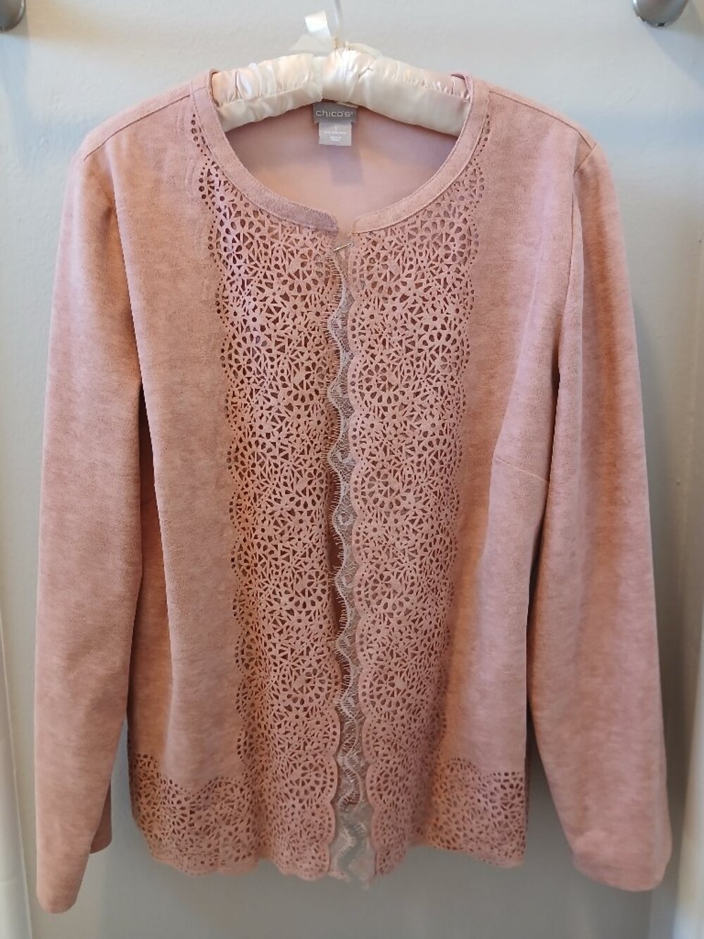 Chico's Rose-Faux Suede Jacket
